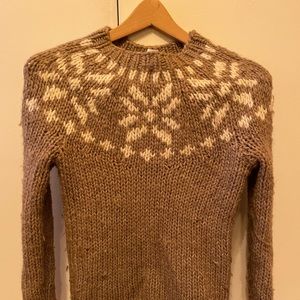 J Crew hand knit sweater